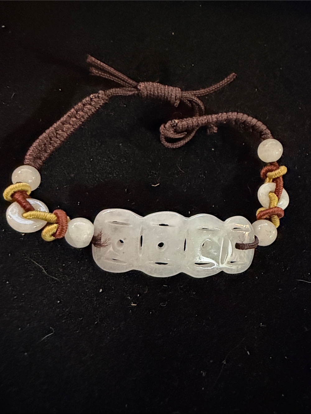 Handcrafted Clear Jade Lucky Charm Bracelet - Women